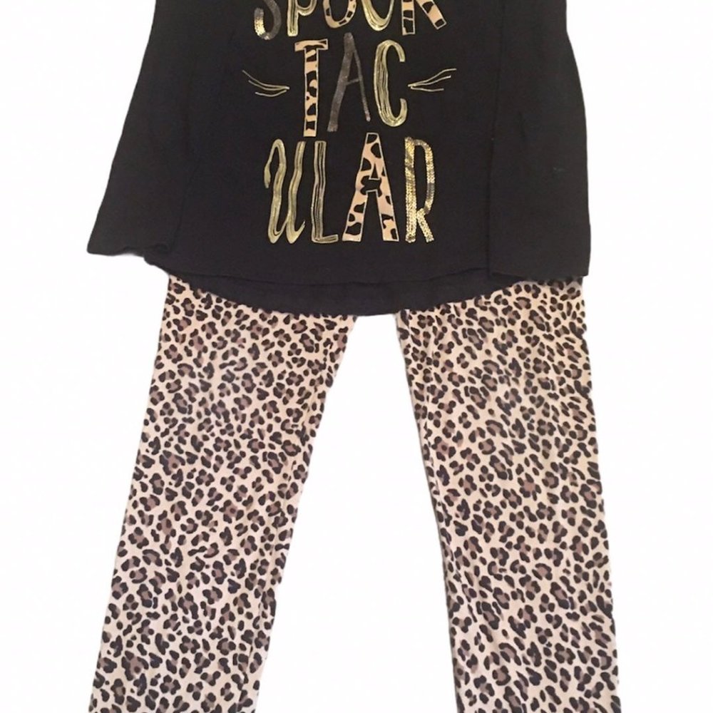 Gymboree Girls leopard outfit